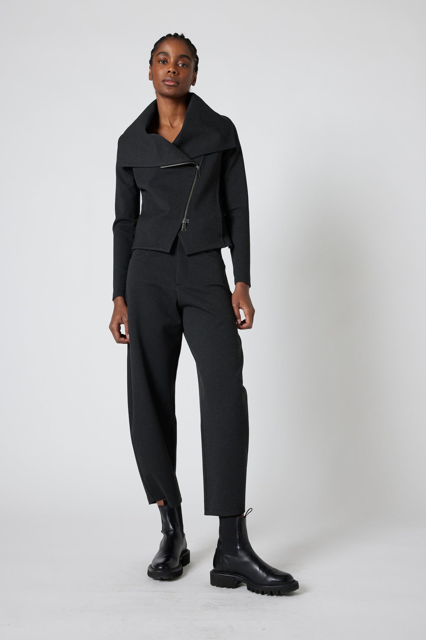 The Textured Visionary Barrel Leg Pants