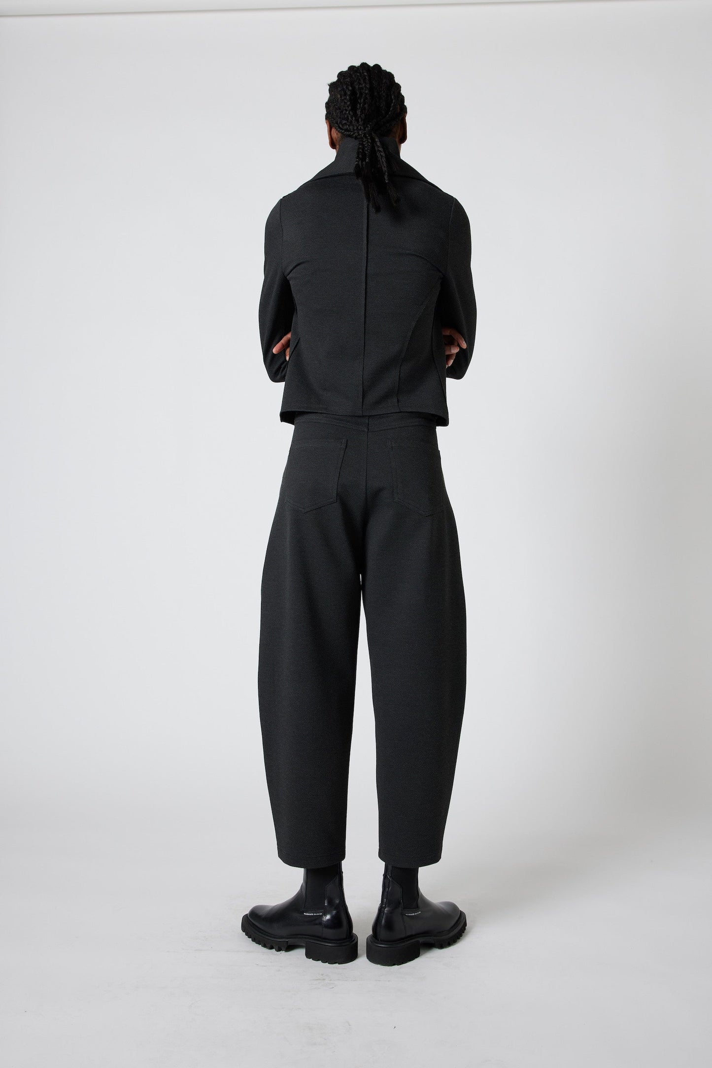 The Textured Visionary Barrel Leg Pants