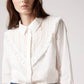 In Contrast Lace Blouse
