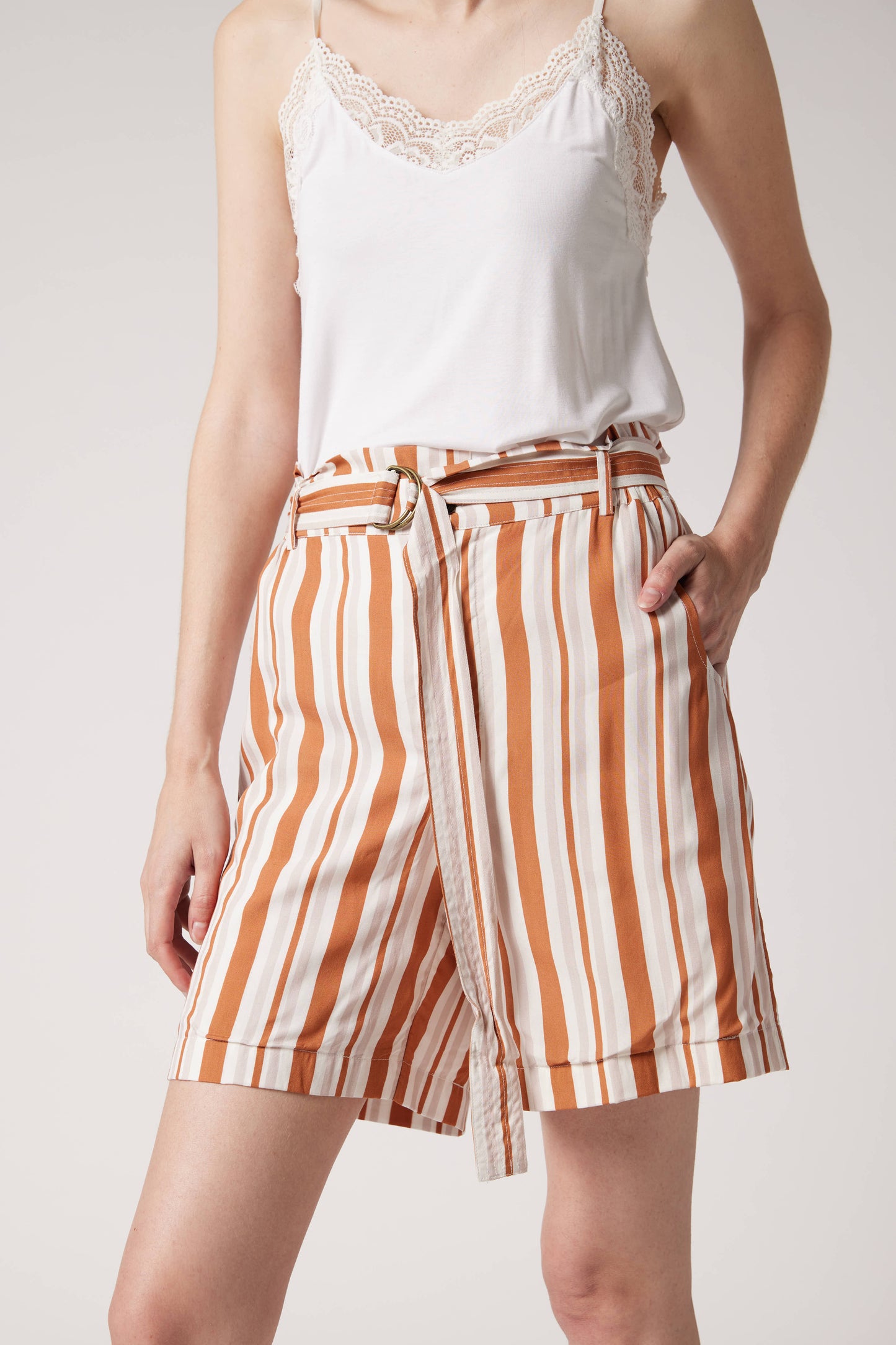 Lucky Stripe Bermuda That Actually Flatters