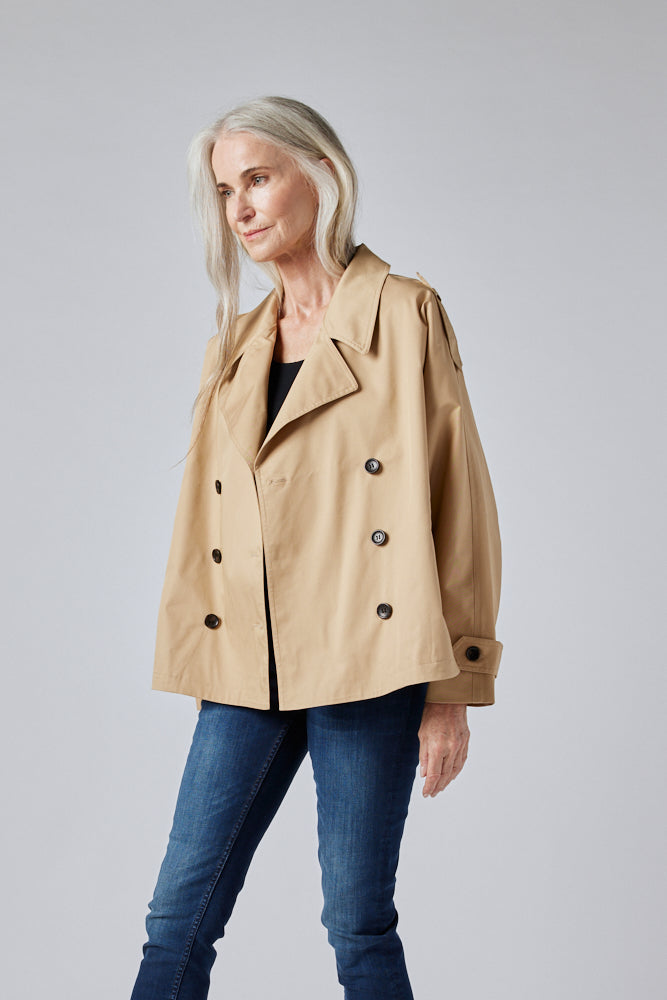 The Oversized Twill Trench