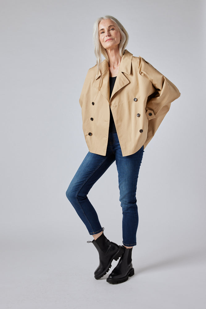 The Oversized Twill Trench