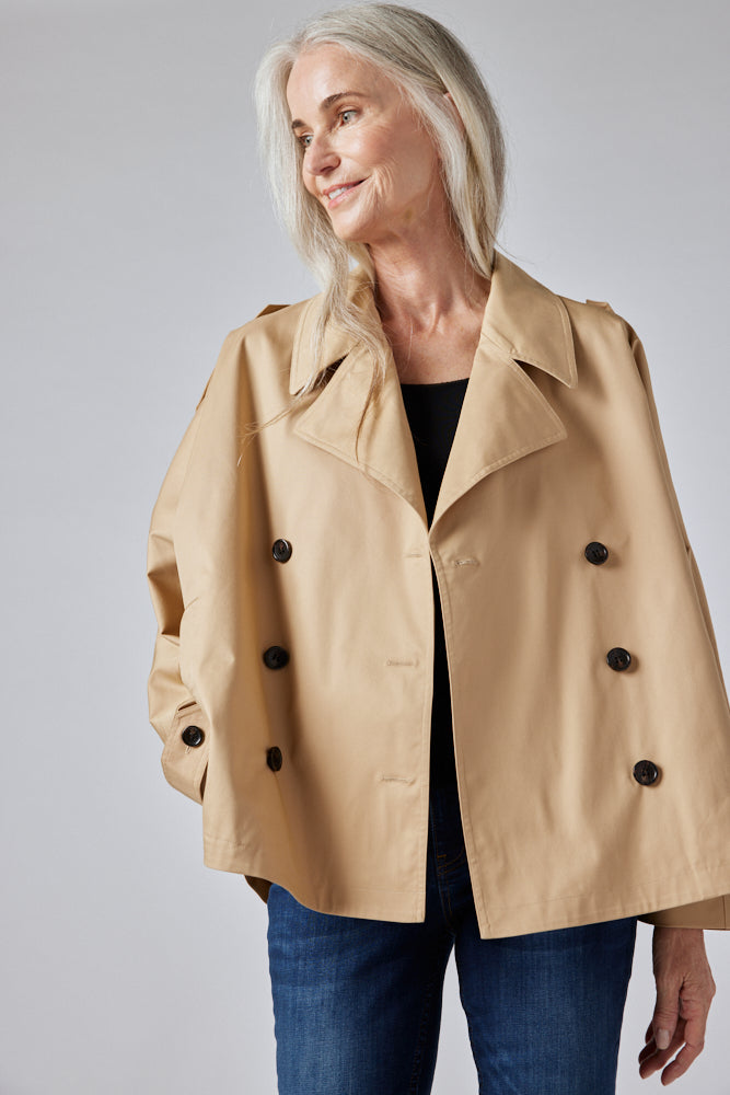 The Oversized Twill Trench