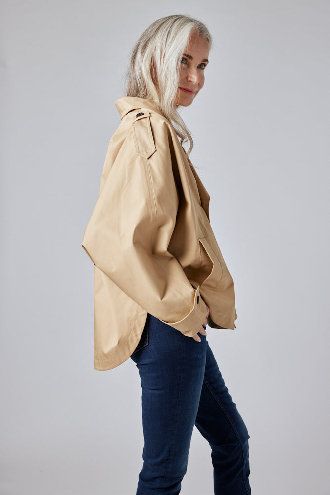 The Oversized Twill Trench