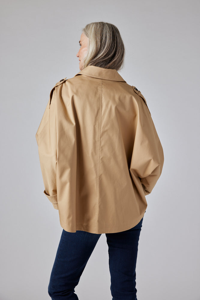 The Oversized Twill Trench