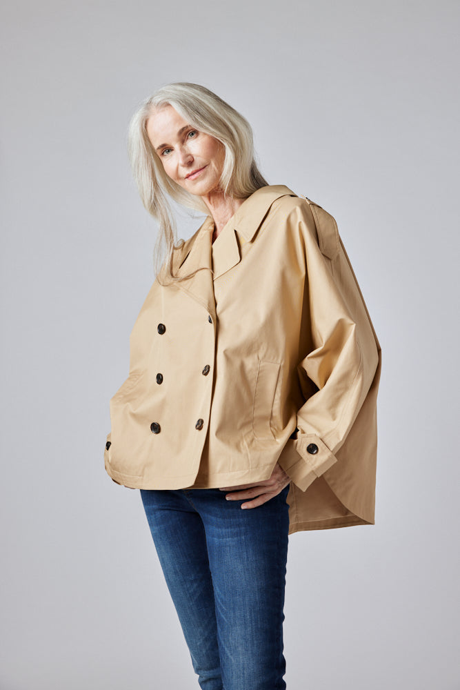 The Oversized Twill Trench