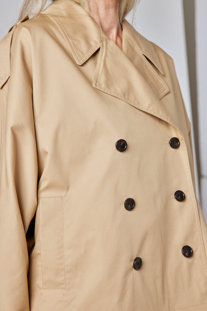 The Oversized Twill Trench