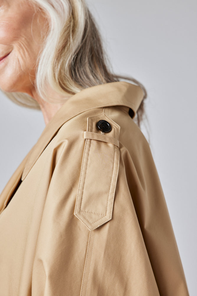 The Oversized Twill Trench