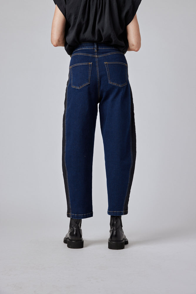 The Winning Combo Denim Barrel Leg Pant