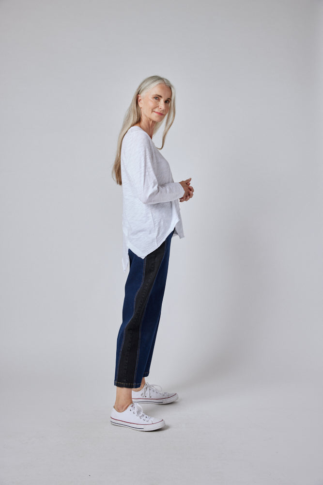 Inner Glow Asymmetric Long Sleeve Top