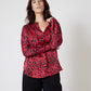 Leopard Silk Blouse