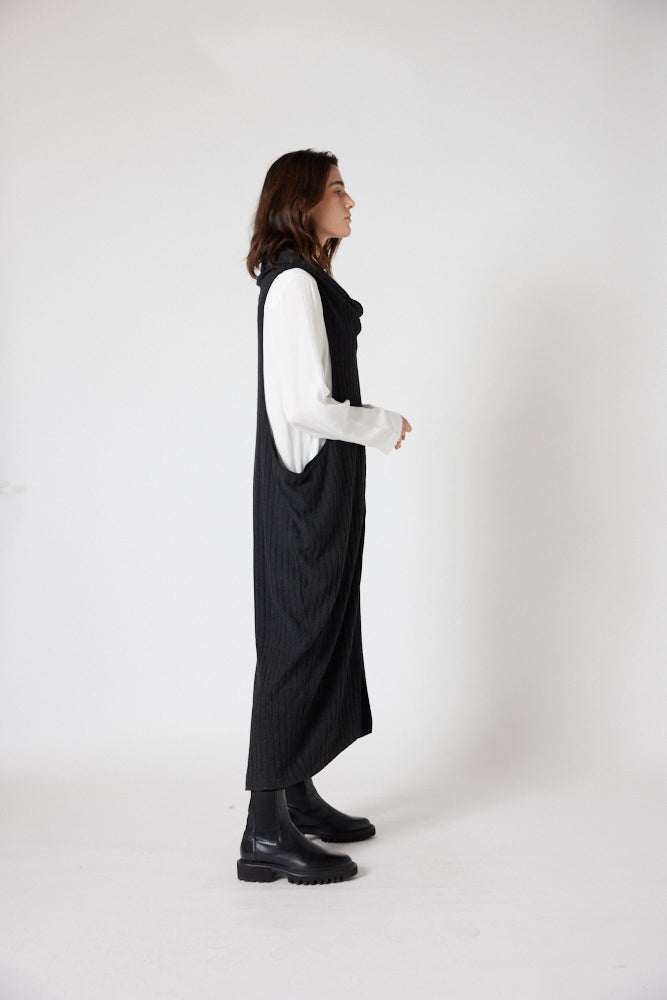 At Dusk Ribbed Long Vest