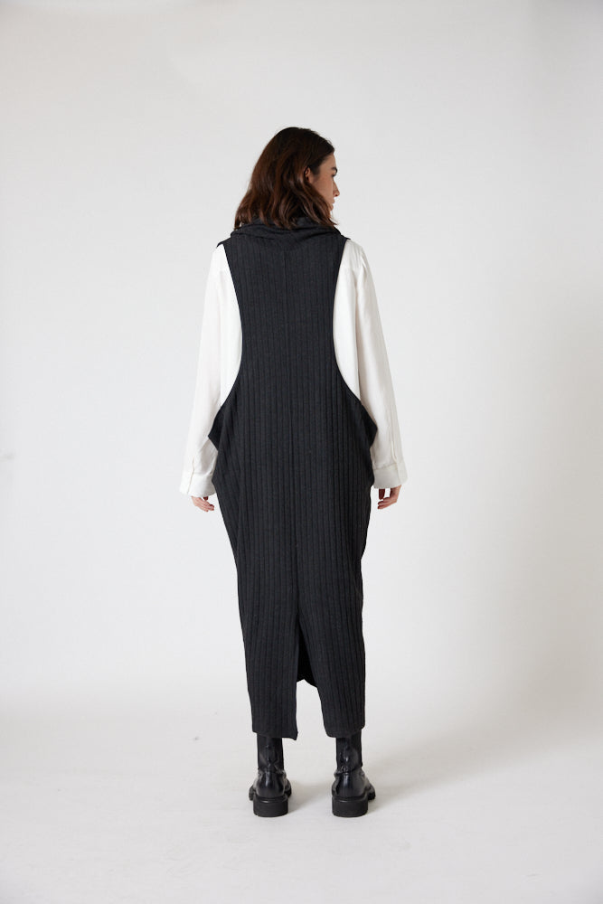 At Dusk Ribbed Long Vest