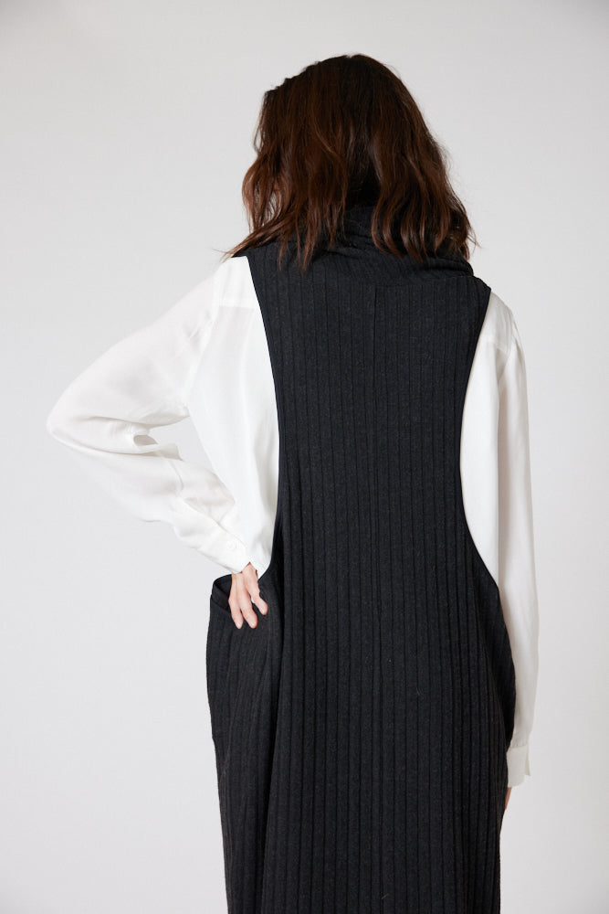 At Dusk Ribbed Long Vest