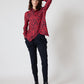 Panthera Handkerchief with a Zipper Blouse