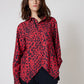 Panthera Handkerchief with a Zipper Blouse