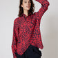 Panthera Handkerchief with a Zipper Blouse