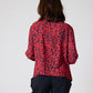 Panthera Handkerchief with a Zipper Blouse