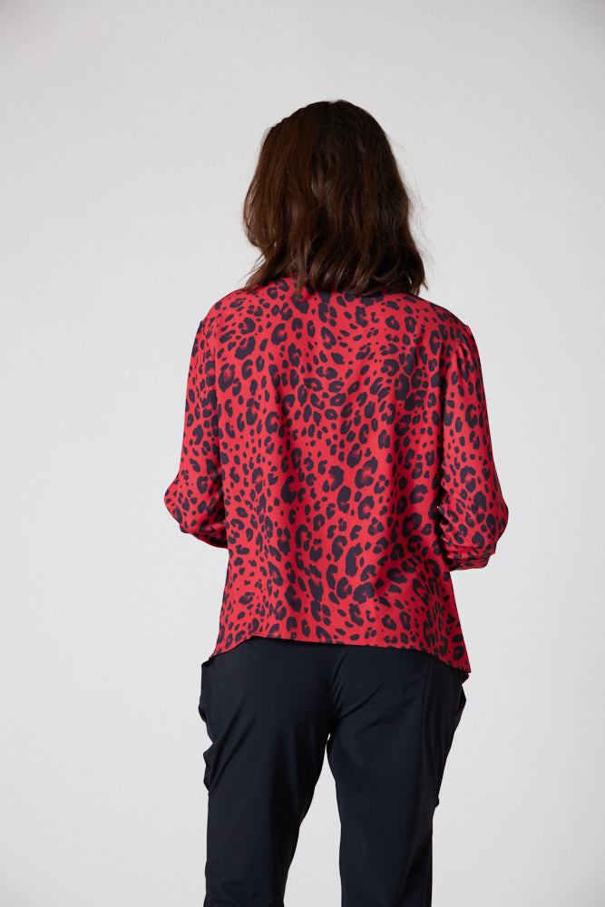 Panthera Handkerchief with a Zipper Blouse
