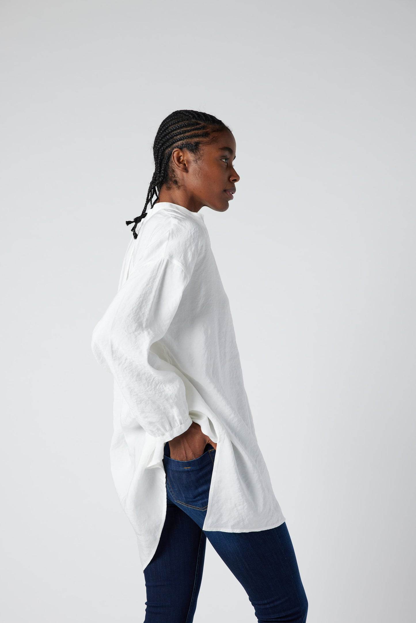 Oversized Voile Cover Up Tunic