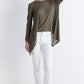Sheer Knit High Low Top