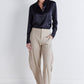 Shift Your Gaze Silk Button Down Blouse