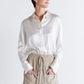 Shift Your Gaze Silk Button Down Blouse
