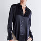 Shift Your Gaze Silk Button Down Blouse