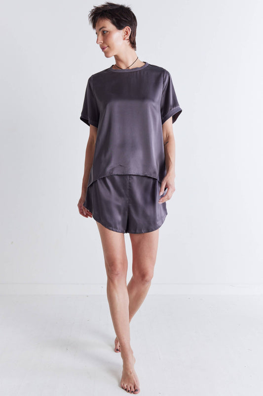 The Washable Silk Short Lounge Set