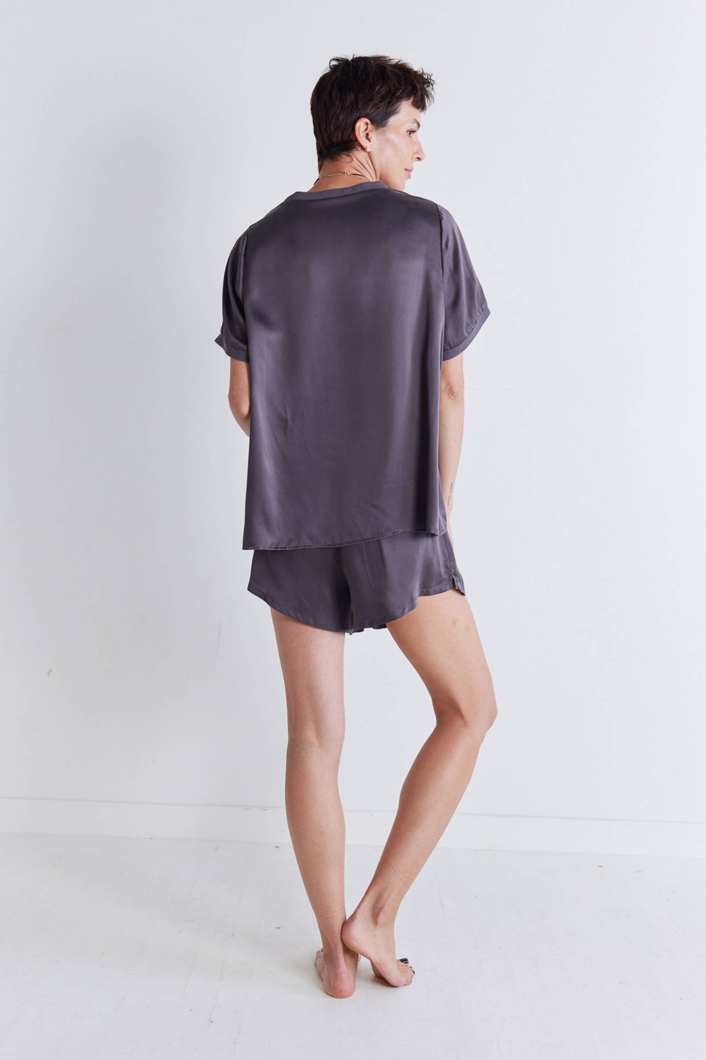 The Washable Silk Short Lounge Set