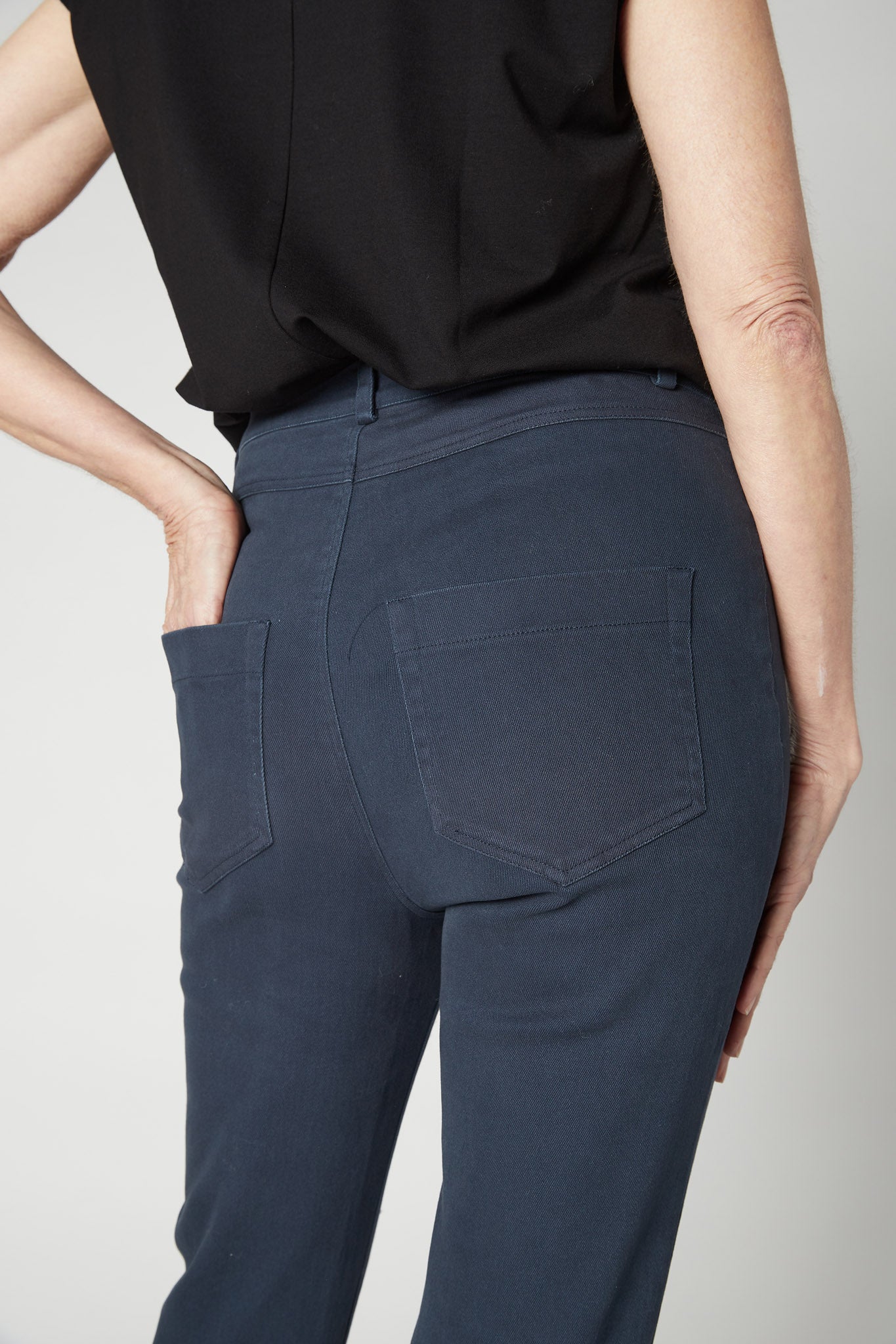 The Iconic Fitted Denim Pants