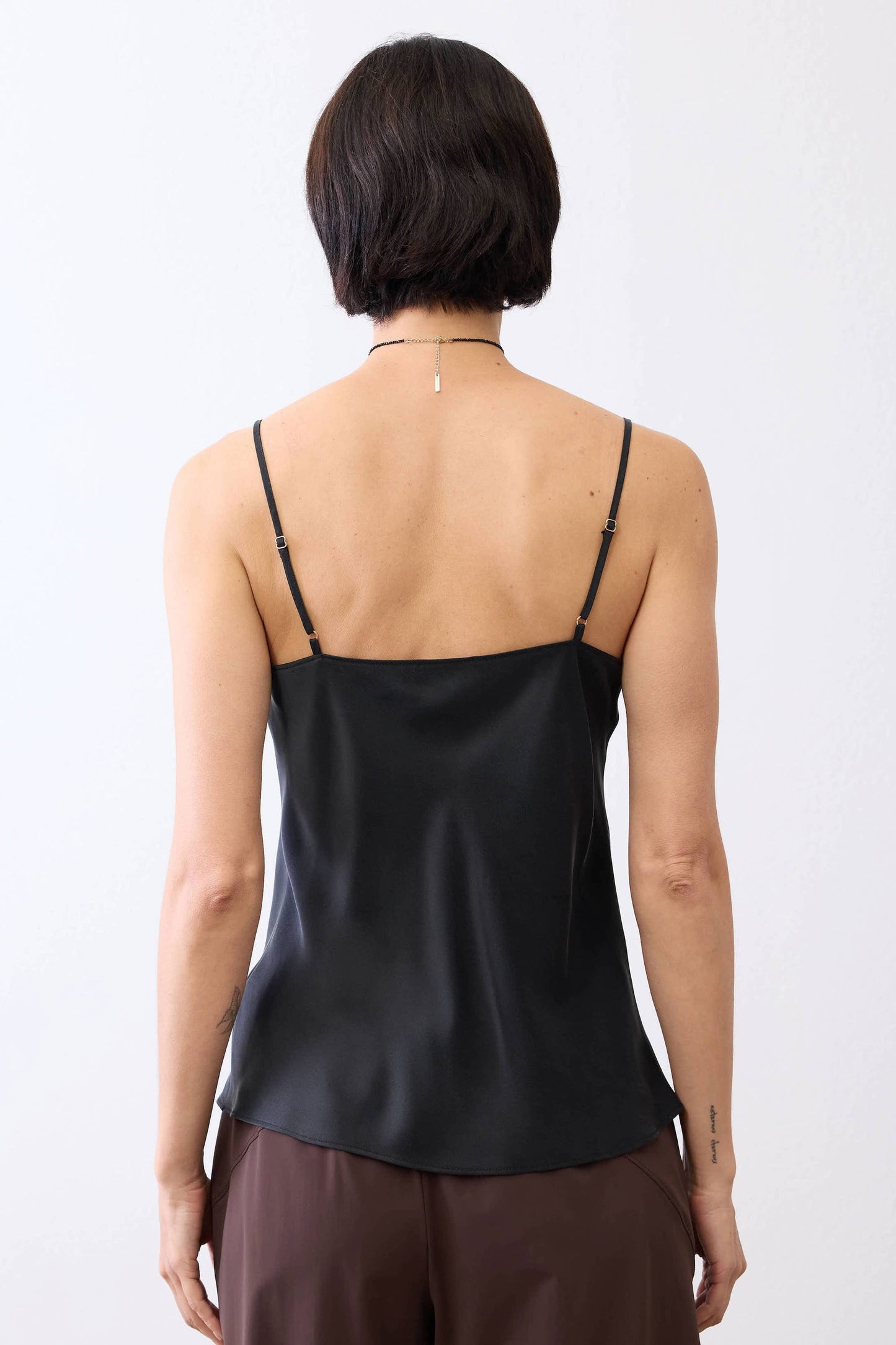 Washable Silk Cowl Neck Cami