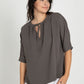 Dark Sage Alani 3/4 Sleeve Top