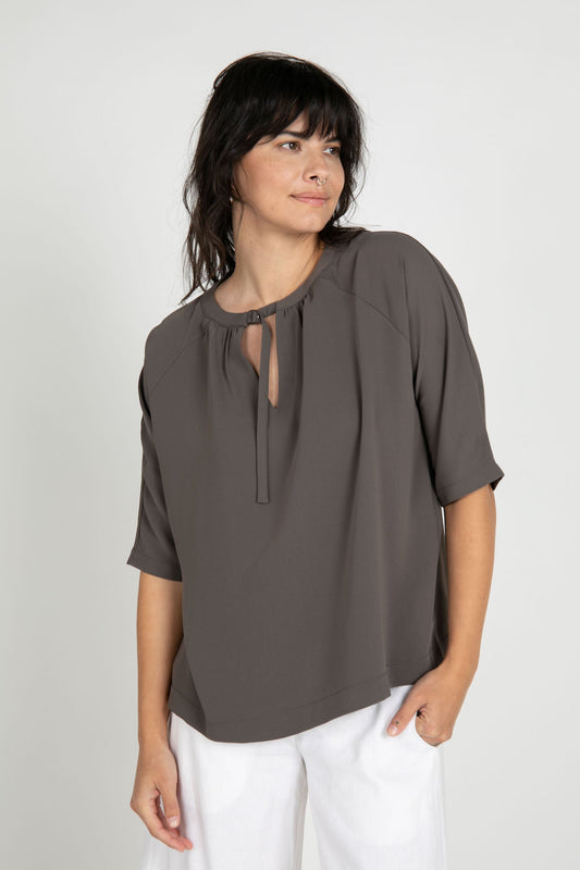 Dark Sage Alani 3/4 Sleeve Top