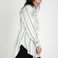 Marseille Striped Button Down tunic