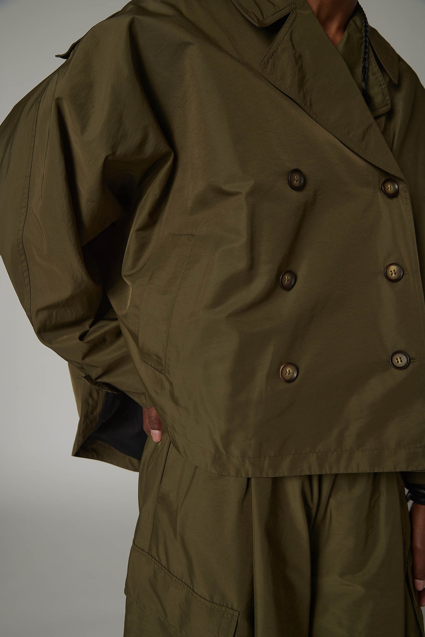 The Oversized Nylon Trench