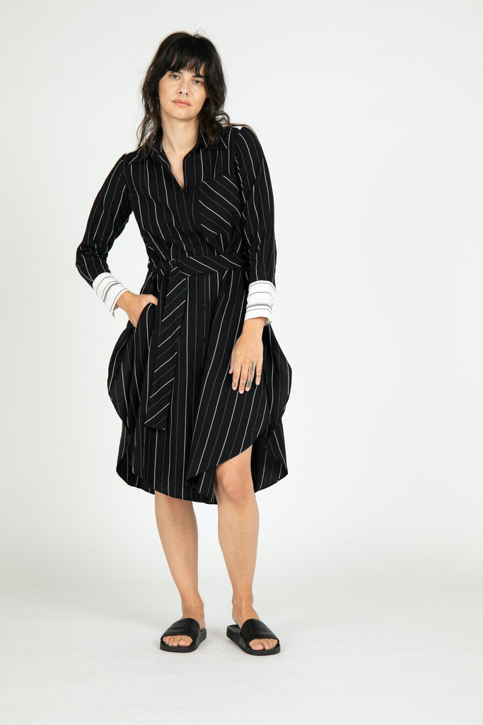 Saint Tropez Striped Shirt Dress