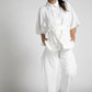 White Quartz Wide Leg Pants