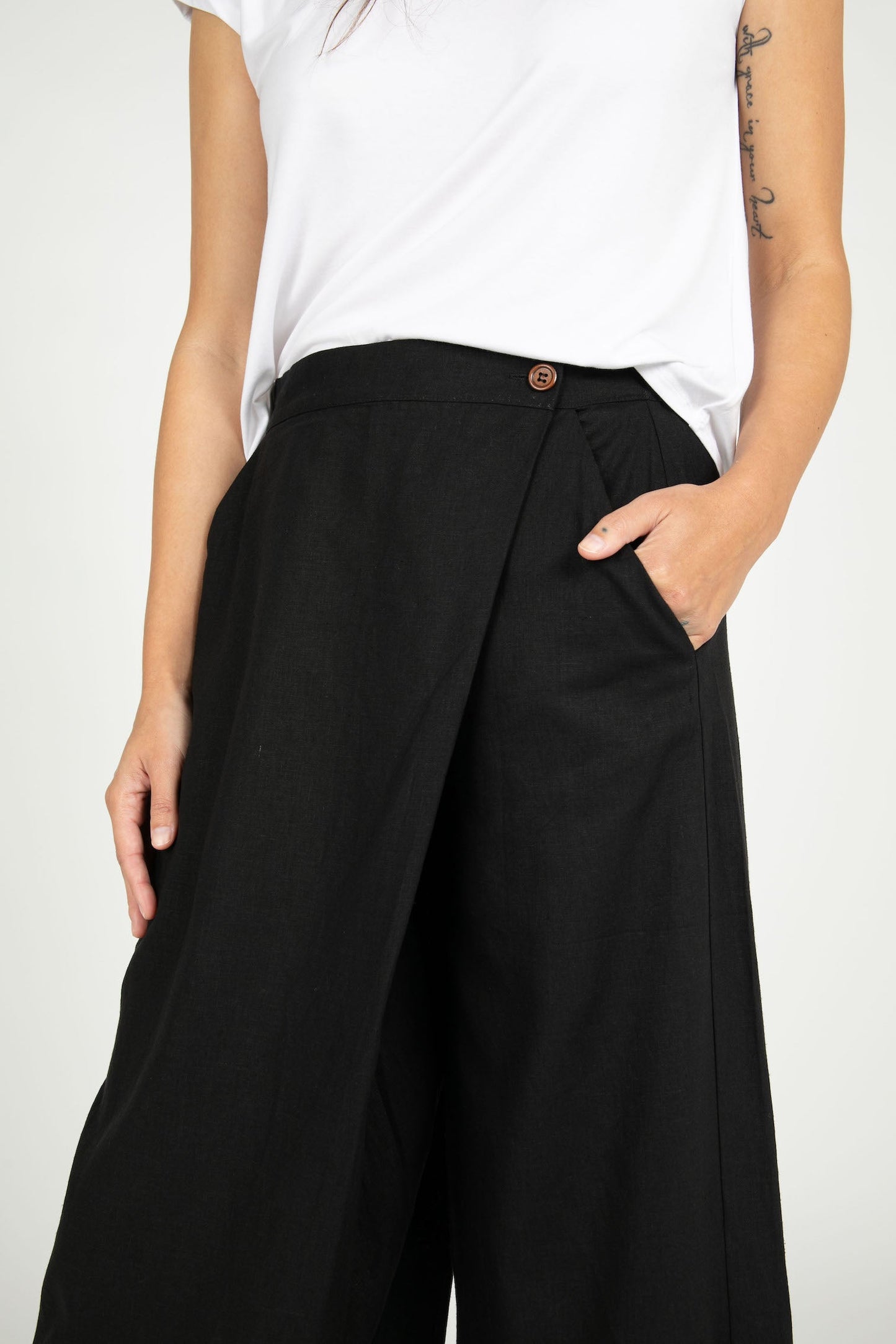 Jericho Linen Wide Leg Pants