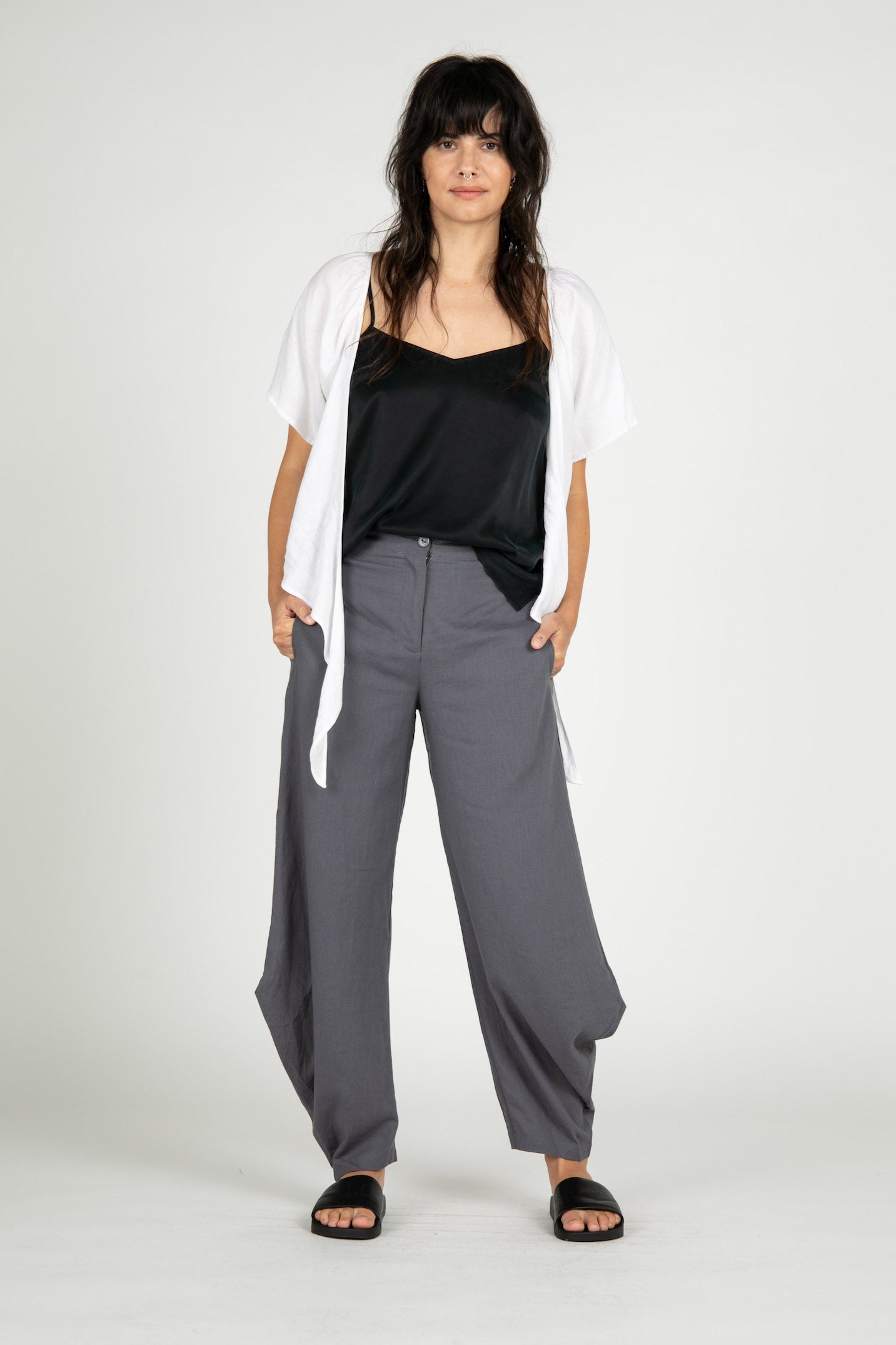 Jameson Linen Wrap Cardigan