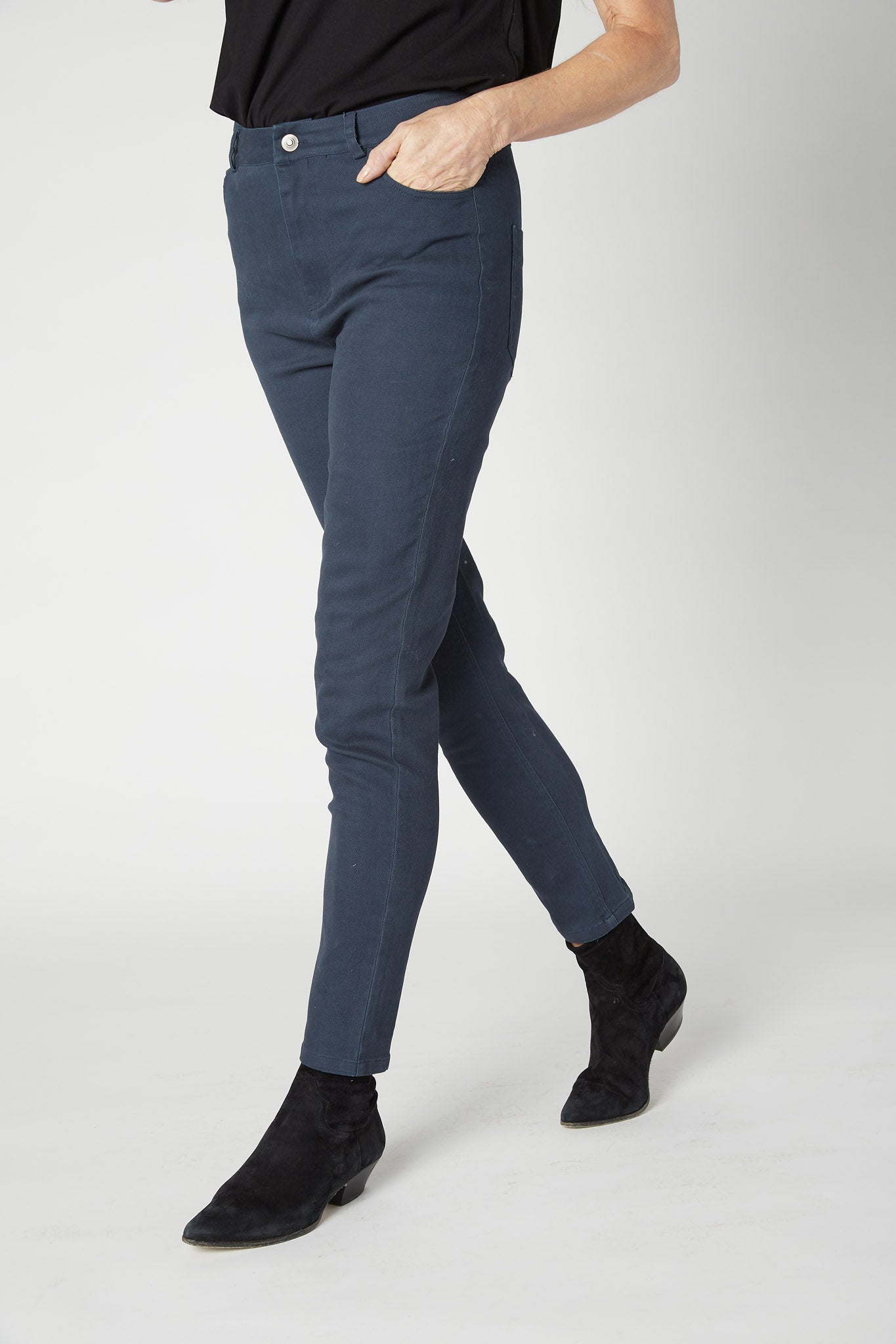 The Iconic Fitted Denim Pants
