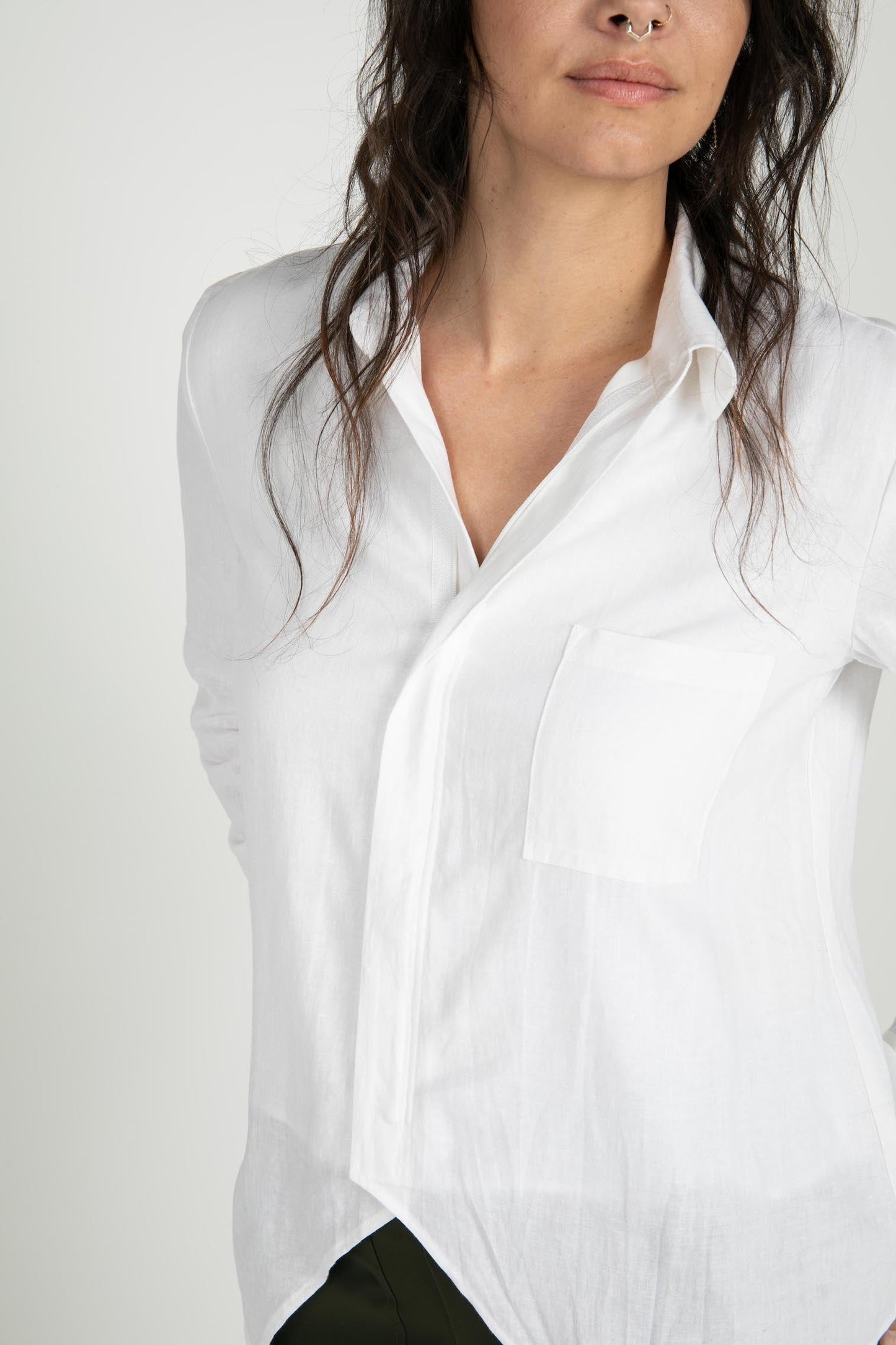 Dale Linen Long Sleeve Top