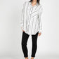Marseille Striped Button Down tunic