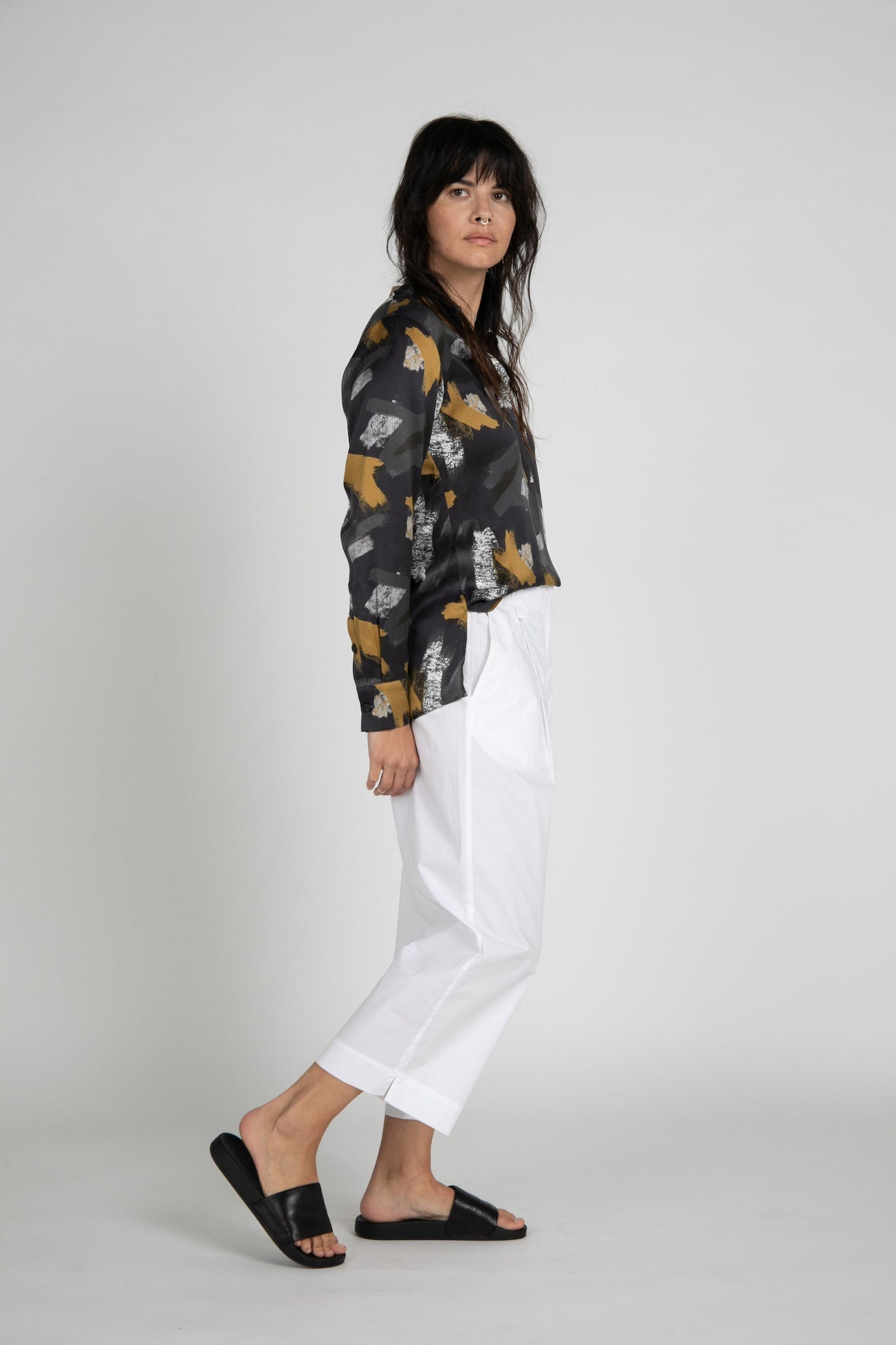 Tony Poplin Wide Leg Pants