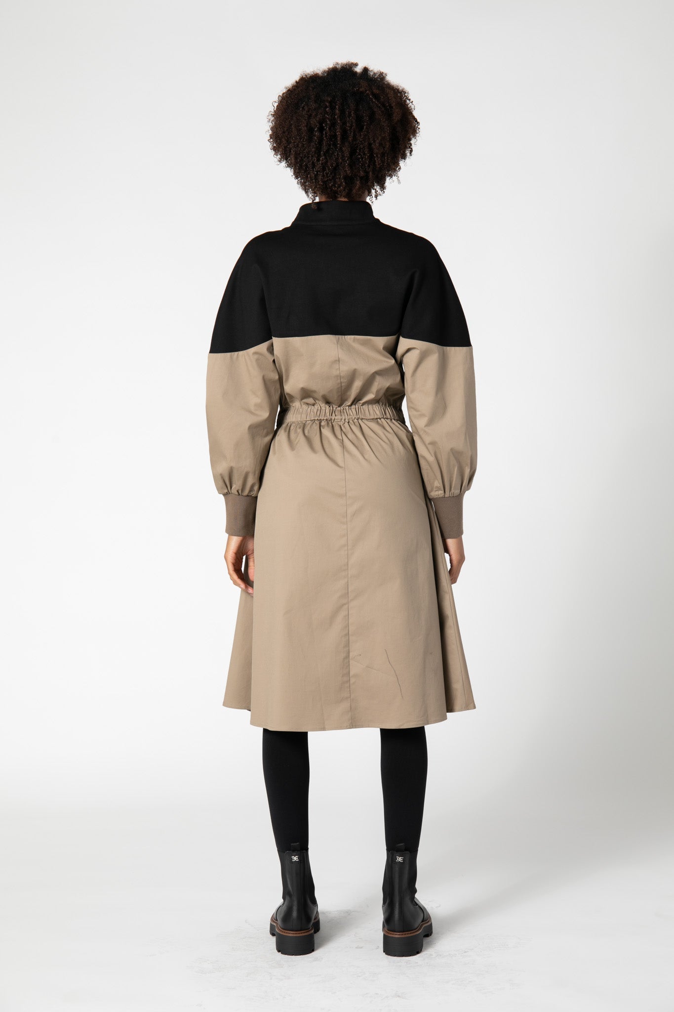 More Than a Zip Twill Dress