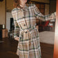 Touch of Neon Plaid Coat