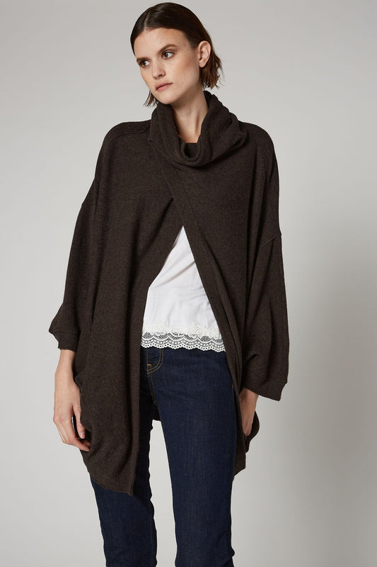 Wrapped Up Cocoon Knit Cardigan