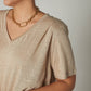 All in the Details Linen Half Sleeve Top