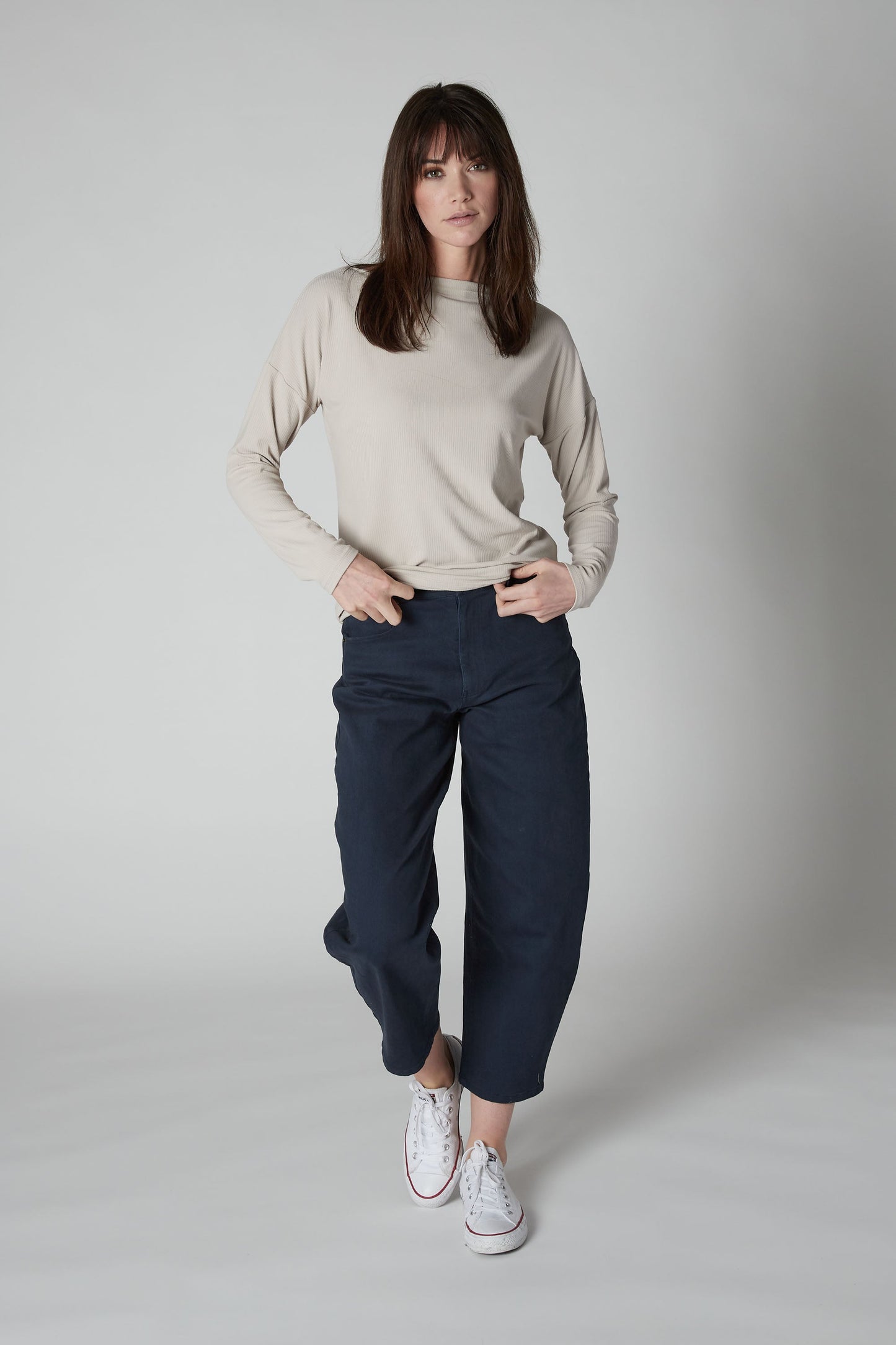 The Barrel Leg Denim Pants