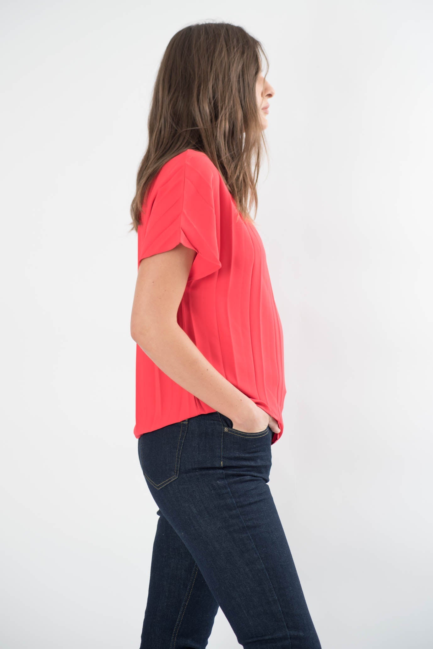 Jillian Pleated Top